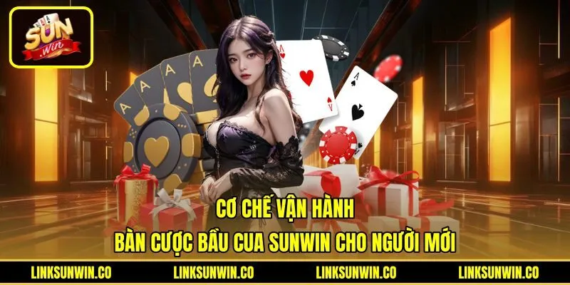 Giao diện bàn cược Bầu Cua Sunwin và biểu tượng xí ngầu